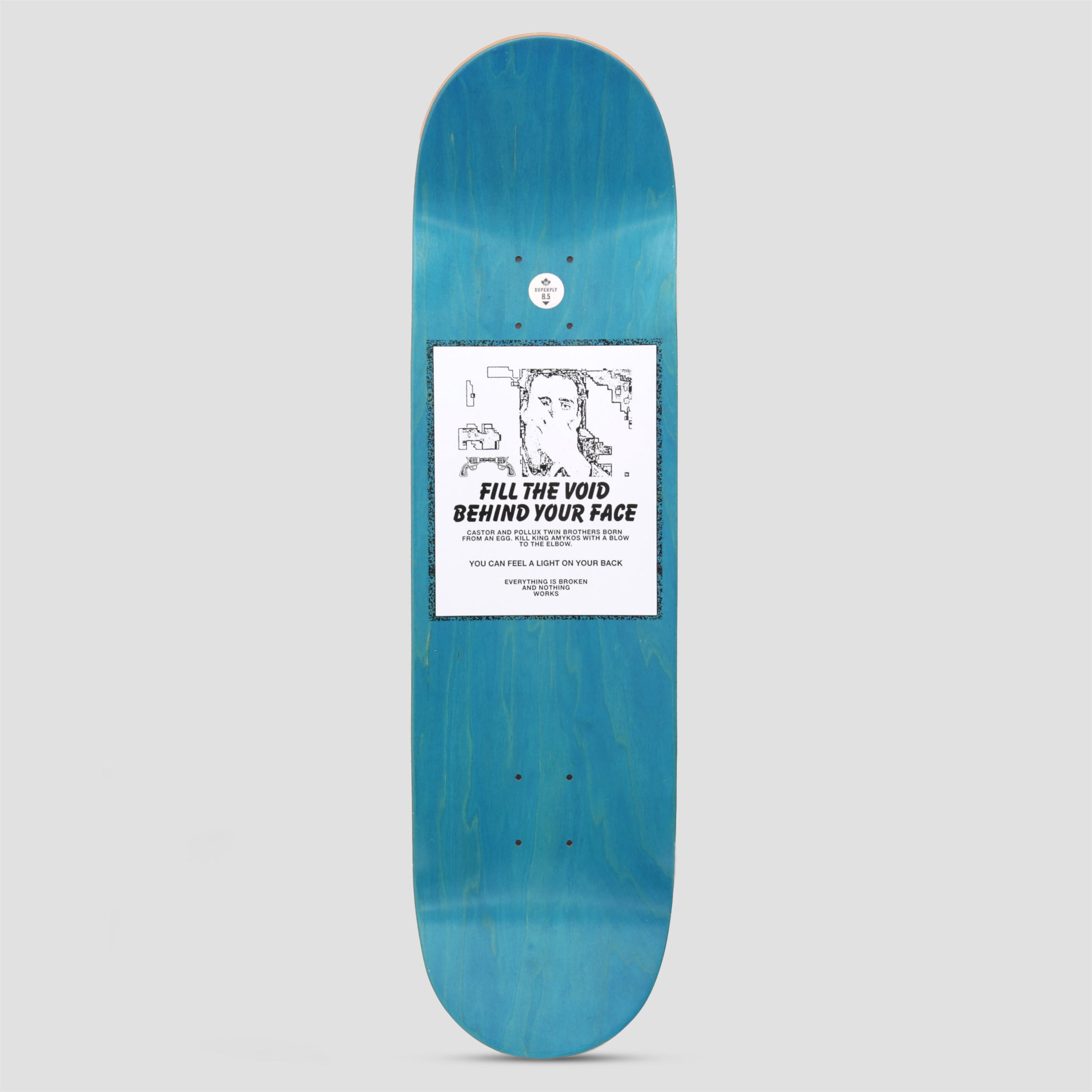 Garden Skateboards 8.5 Gunshot Skateboard Deck Blue