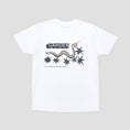 Load image into Gallery viewer, Garden Skateboards Snakes T-Shirt White
