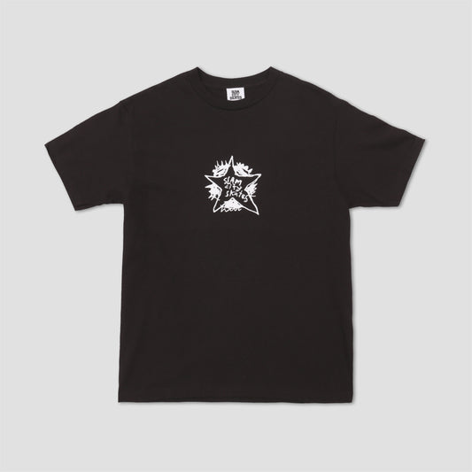 Slam City Skates Swank Star T-Shirt Black / White