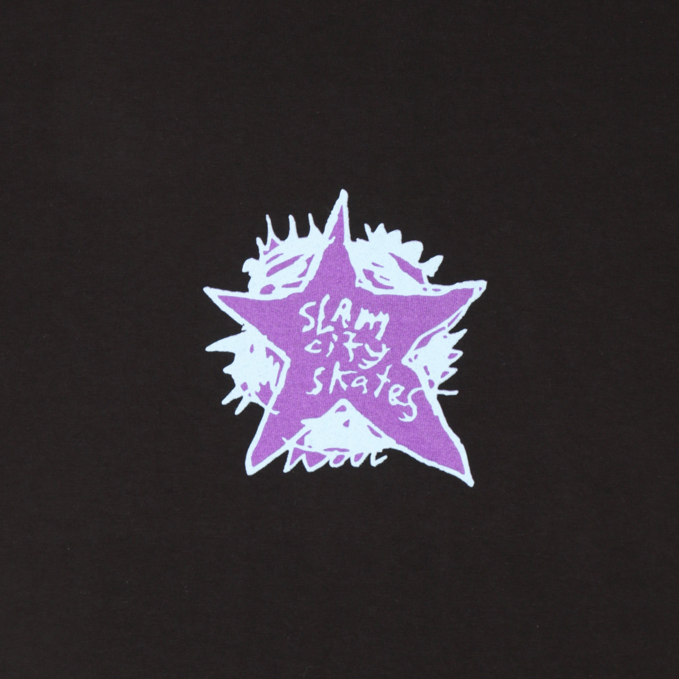 Slam City Skates Swank Star T-Shirt Black / Blue / Purple