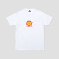 Load image into Gallery viewer, Slam City Skates Swank Star T-Shirt White / Pink / Yellow
