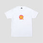 Slam City Skates Swank Star T-Shirt White / Pink / Yellow