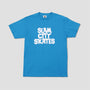 Slam City Skates Classic Logo T-Shirt Turquoise / White