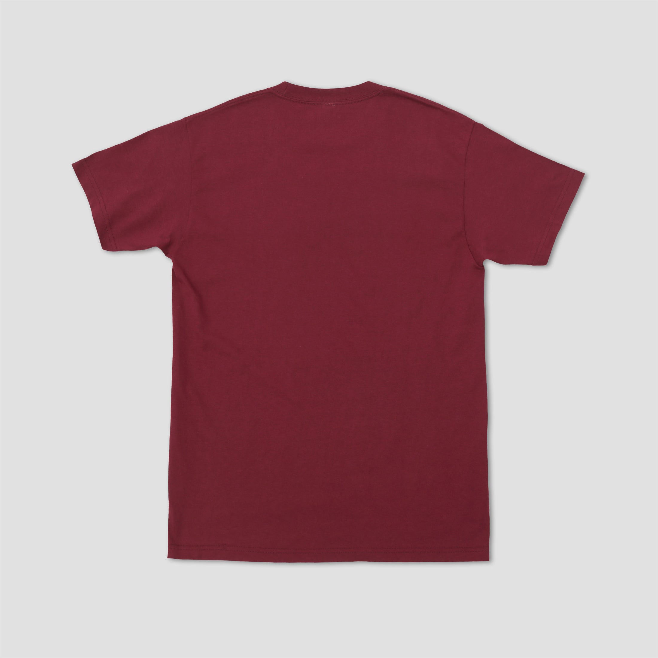 Slam City Skates Classic Logo T-Shirt Burgundy / White