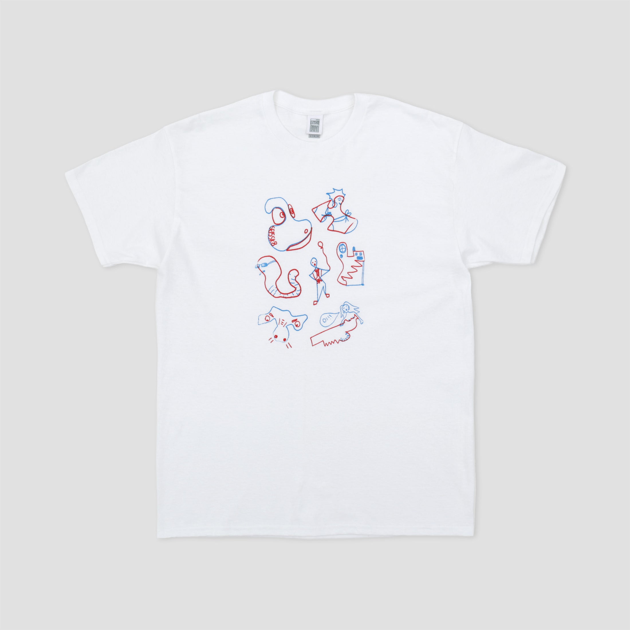 SE15SK8 Shape Game T-Shirt White