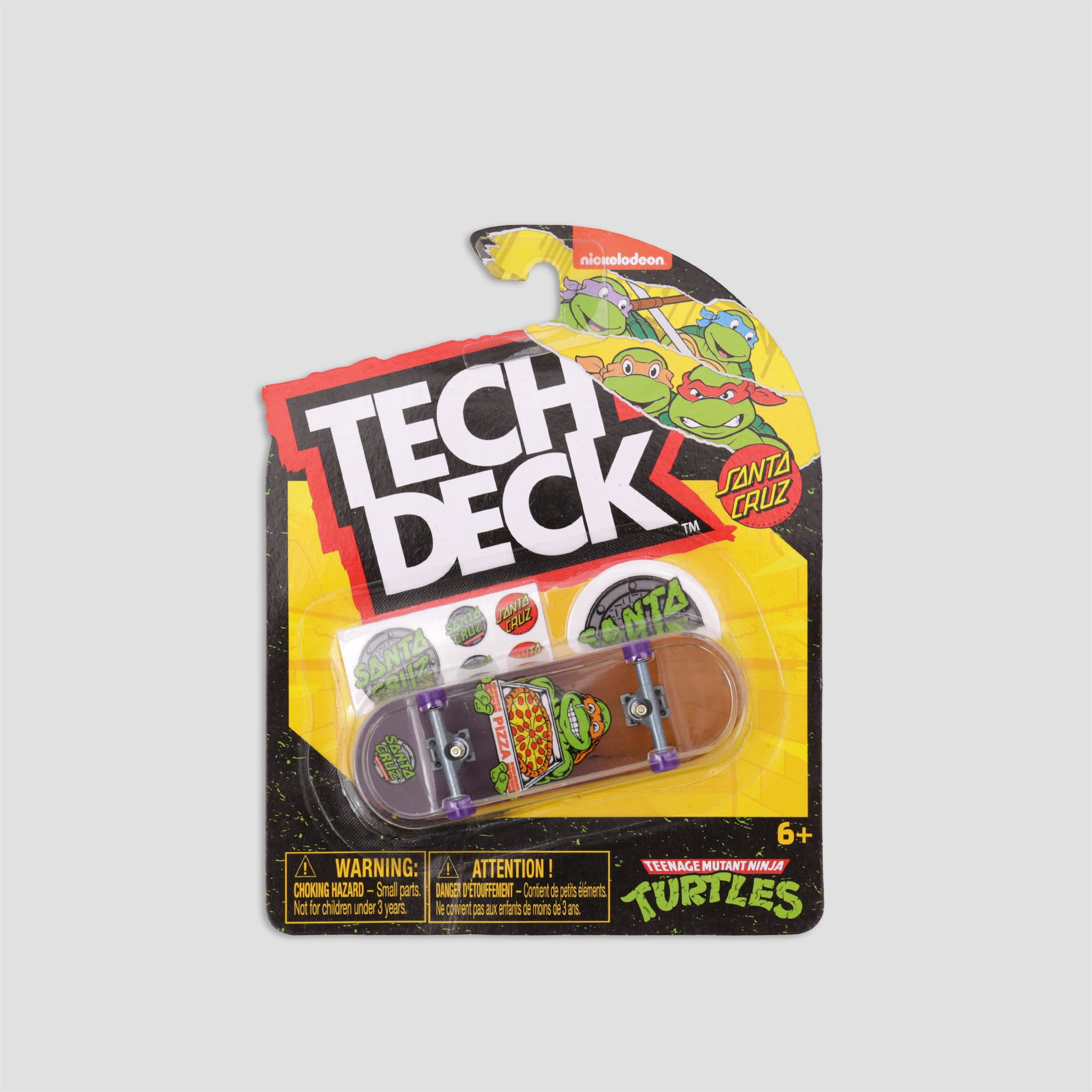 Tech Deck 96mm Santa Cruz x Teenage Mutant Ninja Turtles Fingerboard Pizza