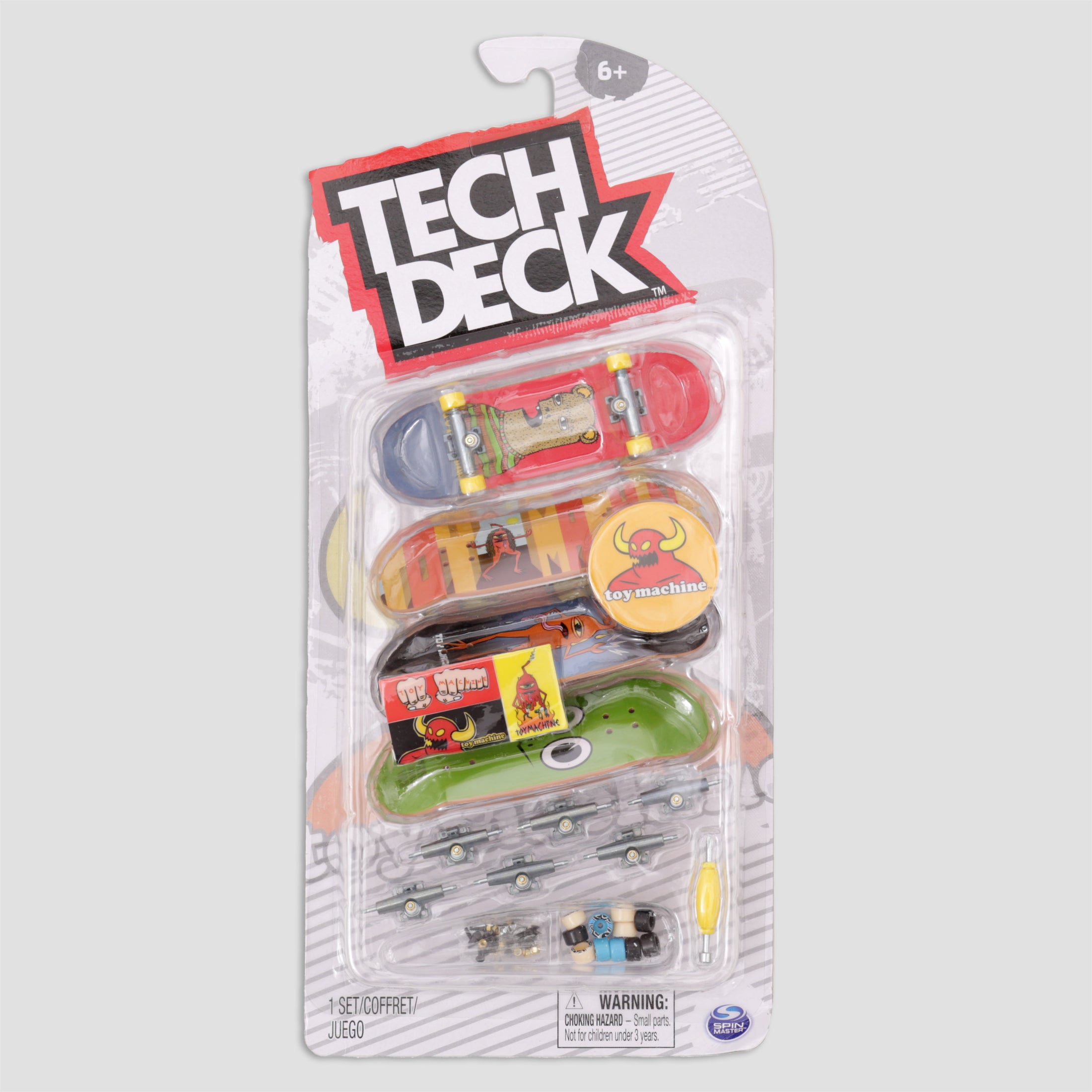 Tech Deck 96mm Deluxe Toy Machine Pack of 4