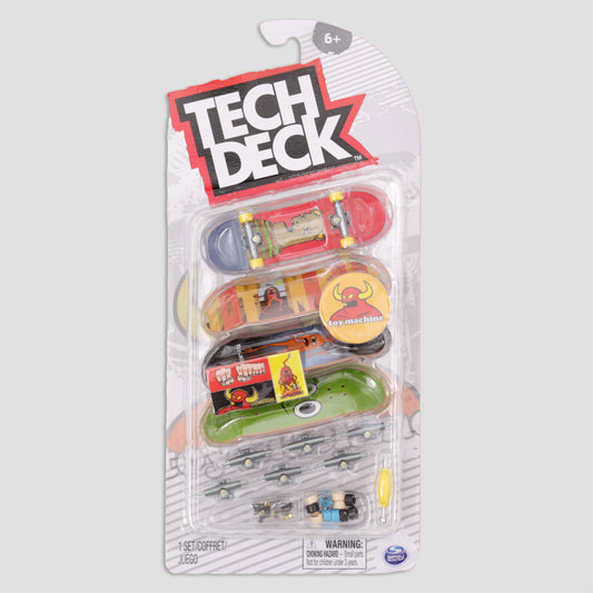 Tech Deck 96mm Deluxe Toy Machine Pack of 4