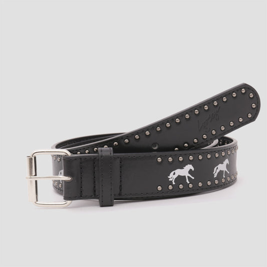 Loosey Silver Stallion Rivet Belt Black