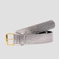 Load image into Gallery viewer, Loosey Croc Skin Belt Silver
