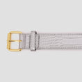 Load image into Gallery viewer, Loosey Croc Skin Belt Silver
