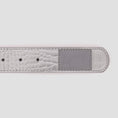 Load image into Gallery viewer, Loosey Croc Skin Belt Silver
