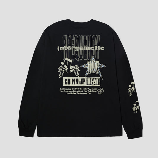 HUF Intergalactic Frequency Longsleeve T-Shirt Black