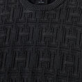 Load image into Gallery viewer, HUF Interlaced Jacquard Overdyed Crew Black
