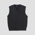 Load image into Gallery viewer, HUF Interlaced Jacquard Overdyed Vest Black
