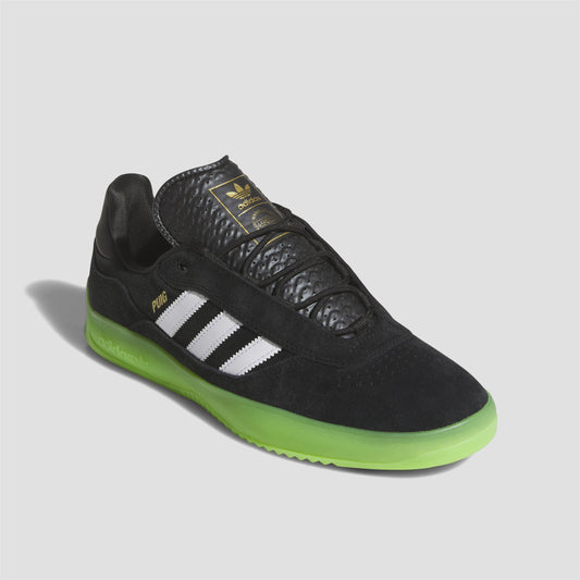 Adidas Puig Skate Shoes Core Black / White / Semi Solar Green