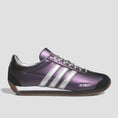 Load image into Gallery viewer, Adidas Country X Always Skate Shoes Core Black / Purple / Silver Metallic
