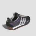 Load image into Gallery viewer, Adidas Country X Always Skate Shoes Core Black / Purple / Silver Metallic
