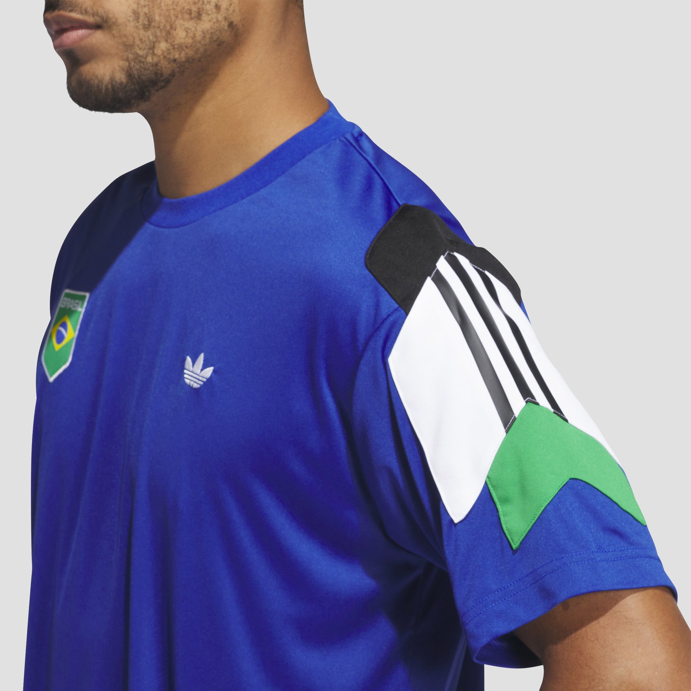 adidas Brasil Power of Three Jersey T-Shirt Royal Blue