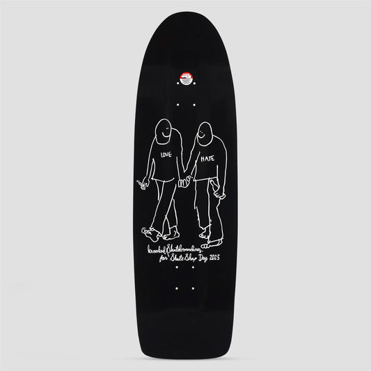 Krooked 10.75 Beamer Skate Shop Day 2025 Skateboard Deck Hate Black