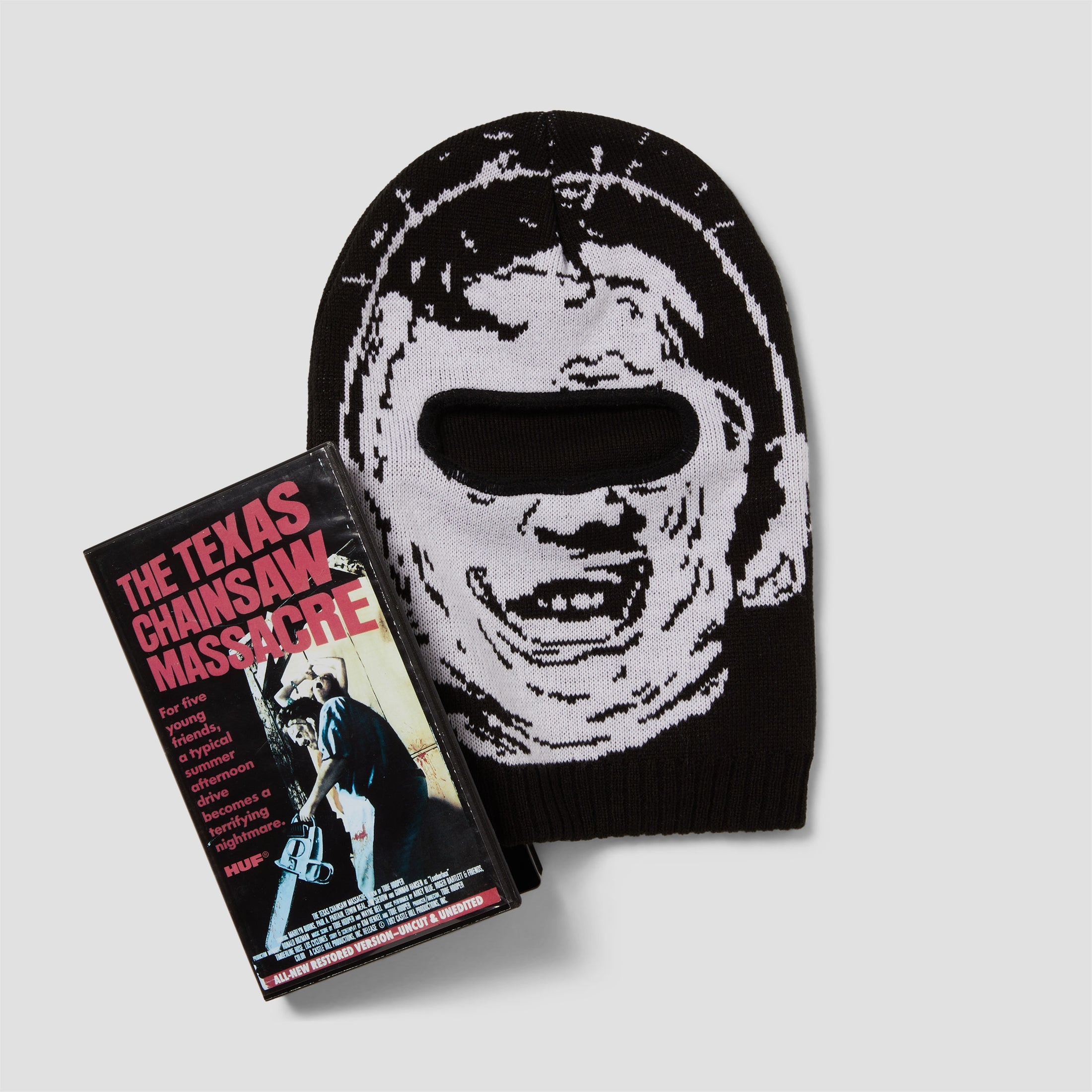 HUF x Texas Chainsaw Massacre Leatherface Balaclava Black