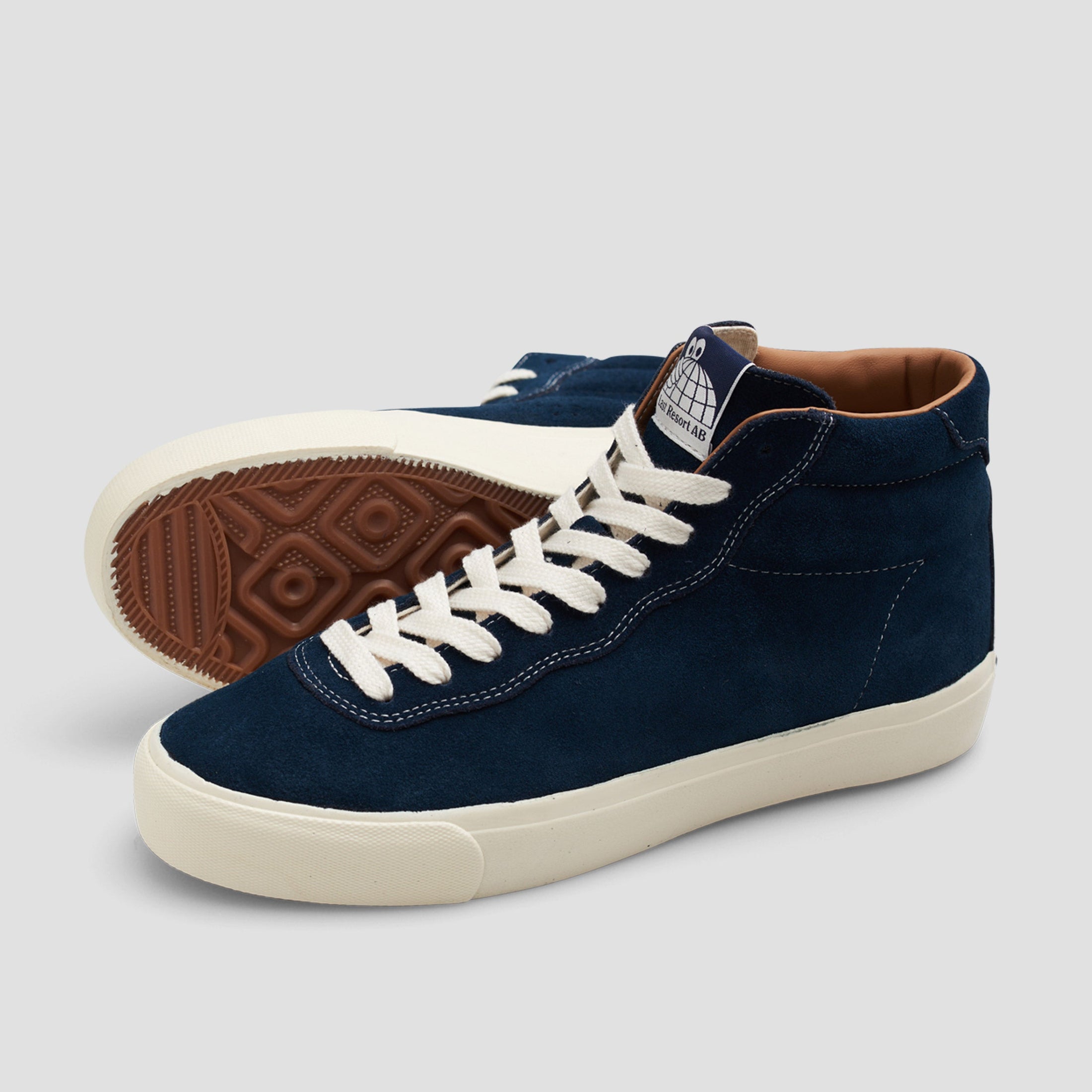 Last Resort AB VM001 Suede HI Skate Shoes Dress Blue / White