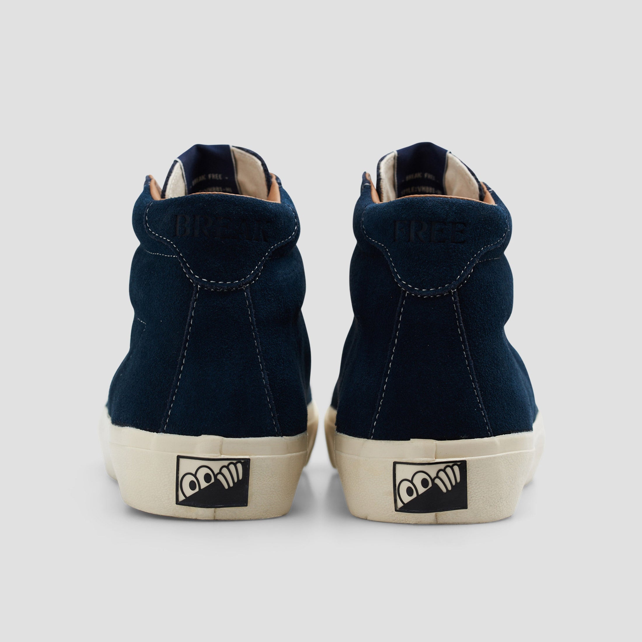 Last Resort AB VM001 Suede HI Skate Shoes Dress Blue / White