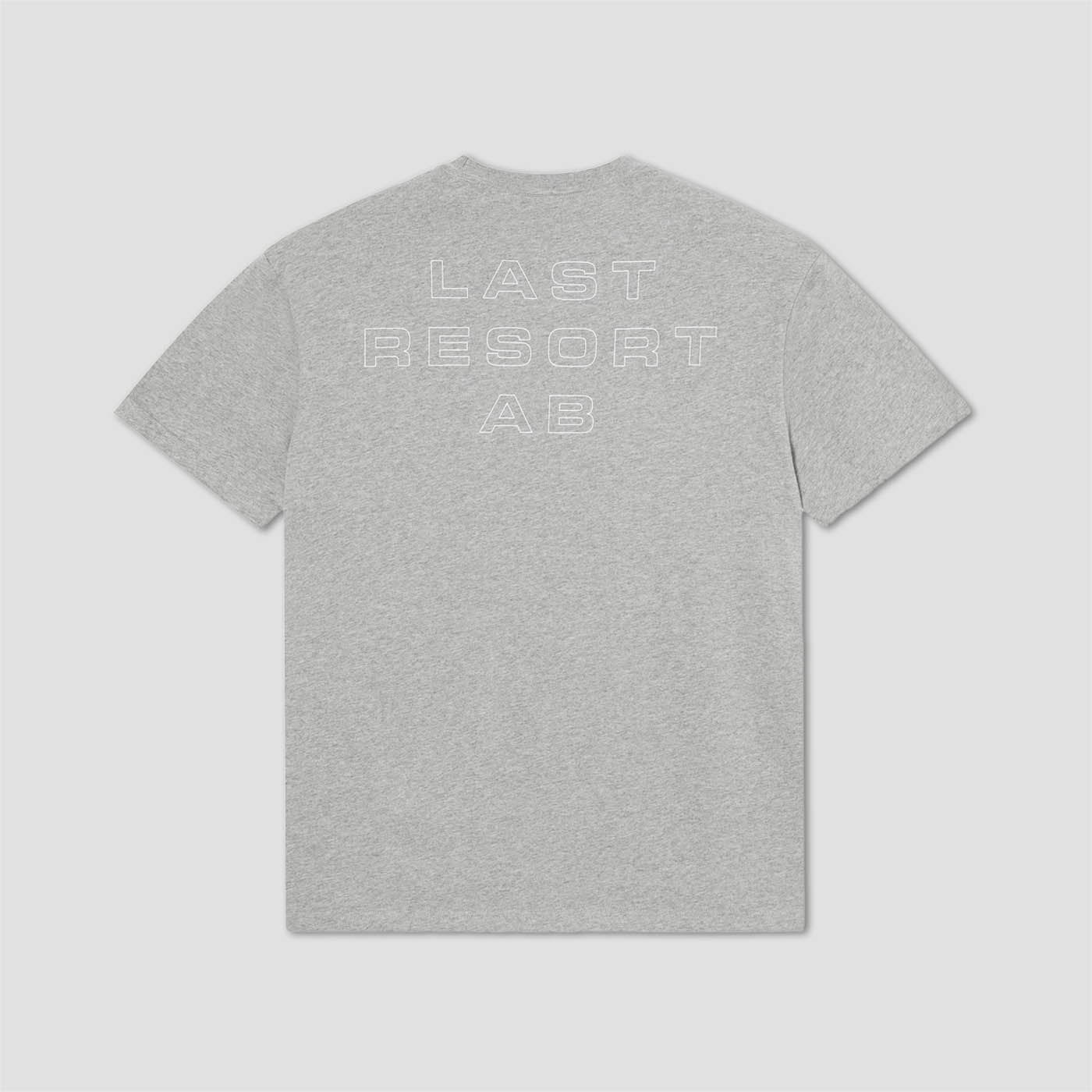 Last Resort AB Eurostyle T-Shirt Grey Melange / White