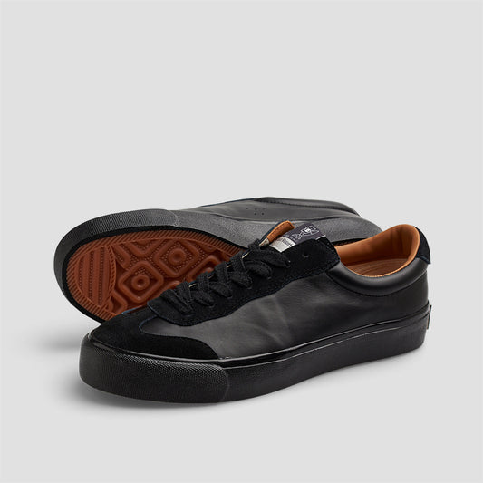 Last Resort AB VM004 Milic Leather / Suede Lo Skateboard Shoes Duo Black / Black