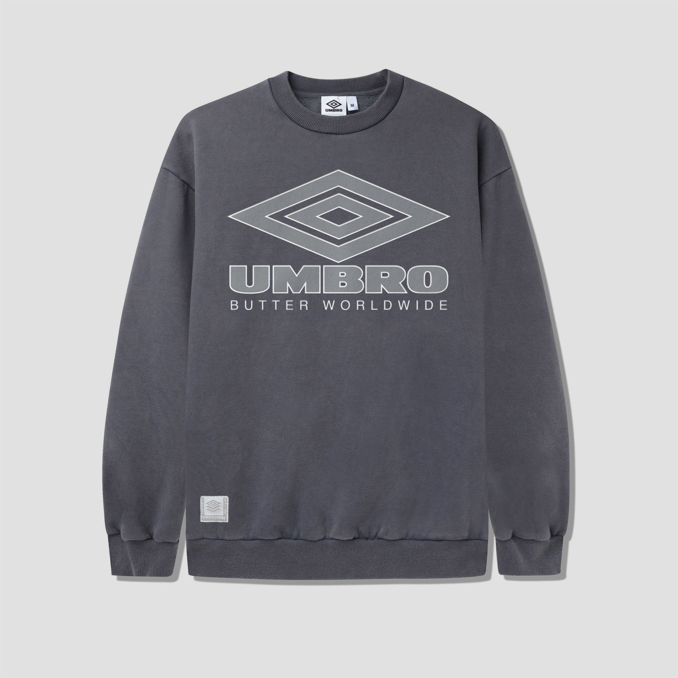 Butter Goods x Umbro Diamond Logo Crew Washed Slate