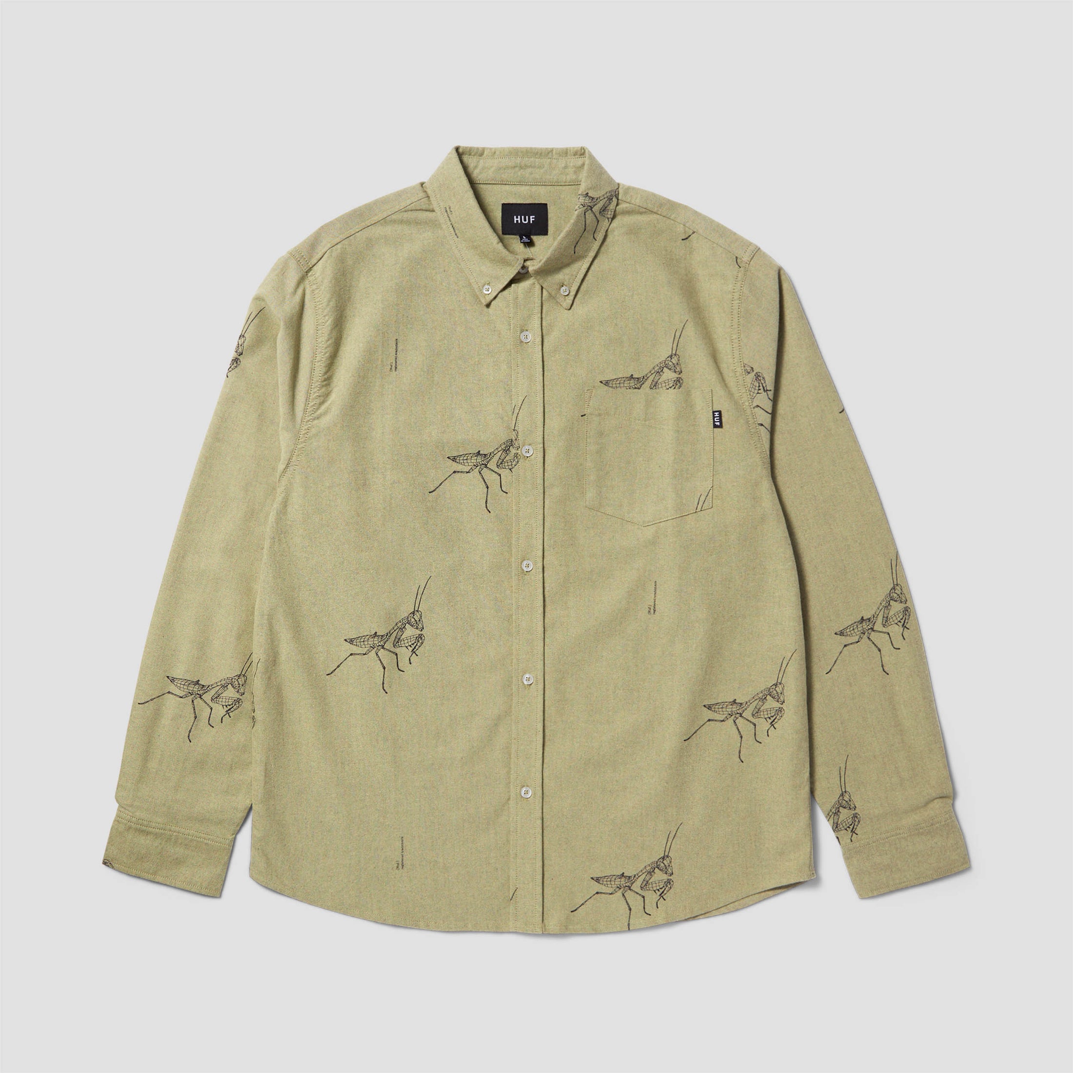 HUF Mantis Oxford Shirt Olive