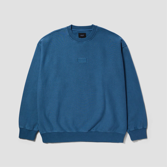 HUF Mason Fleece Crew Oil Blue