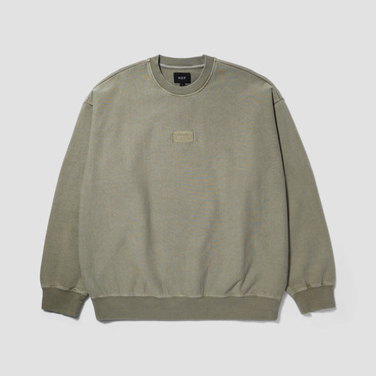 HUF Mason Fleece Crew Olive