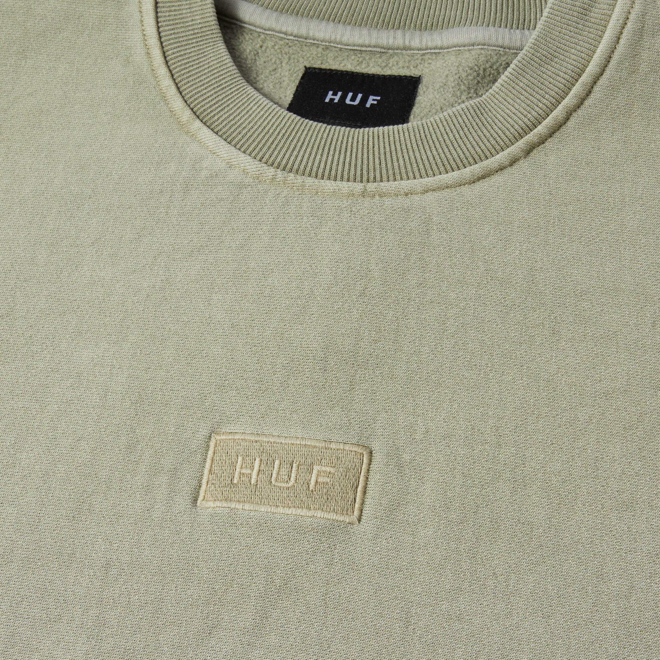 HUF Mason Fleece Crew Olive