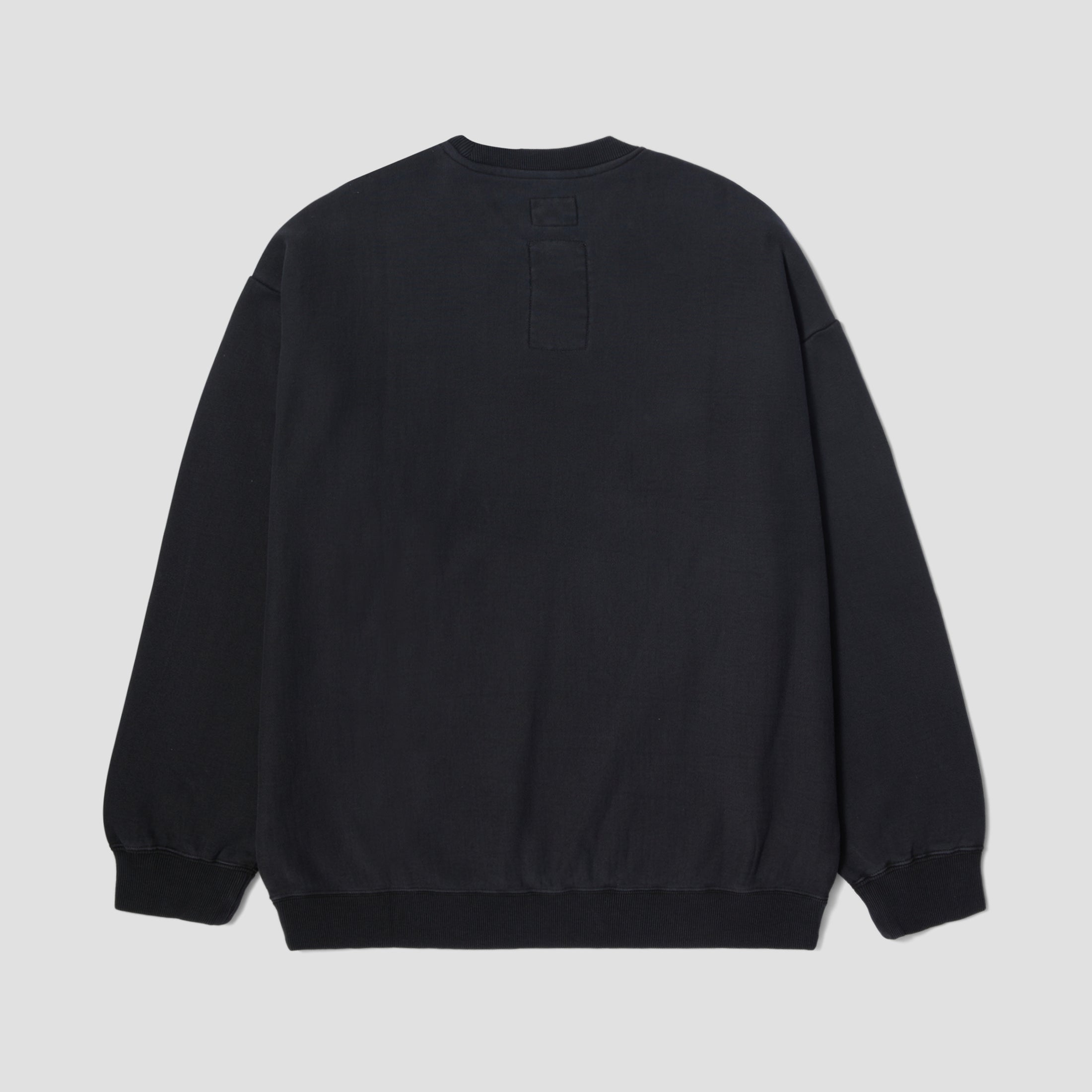 HUF Mason Crewneck Fleece Washed Black