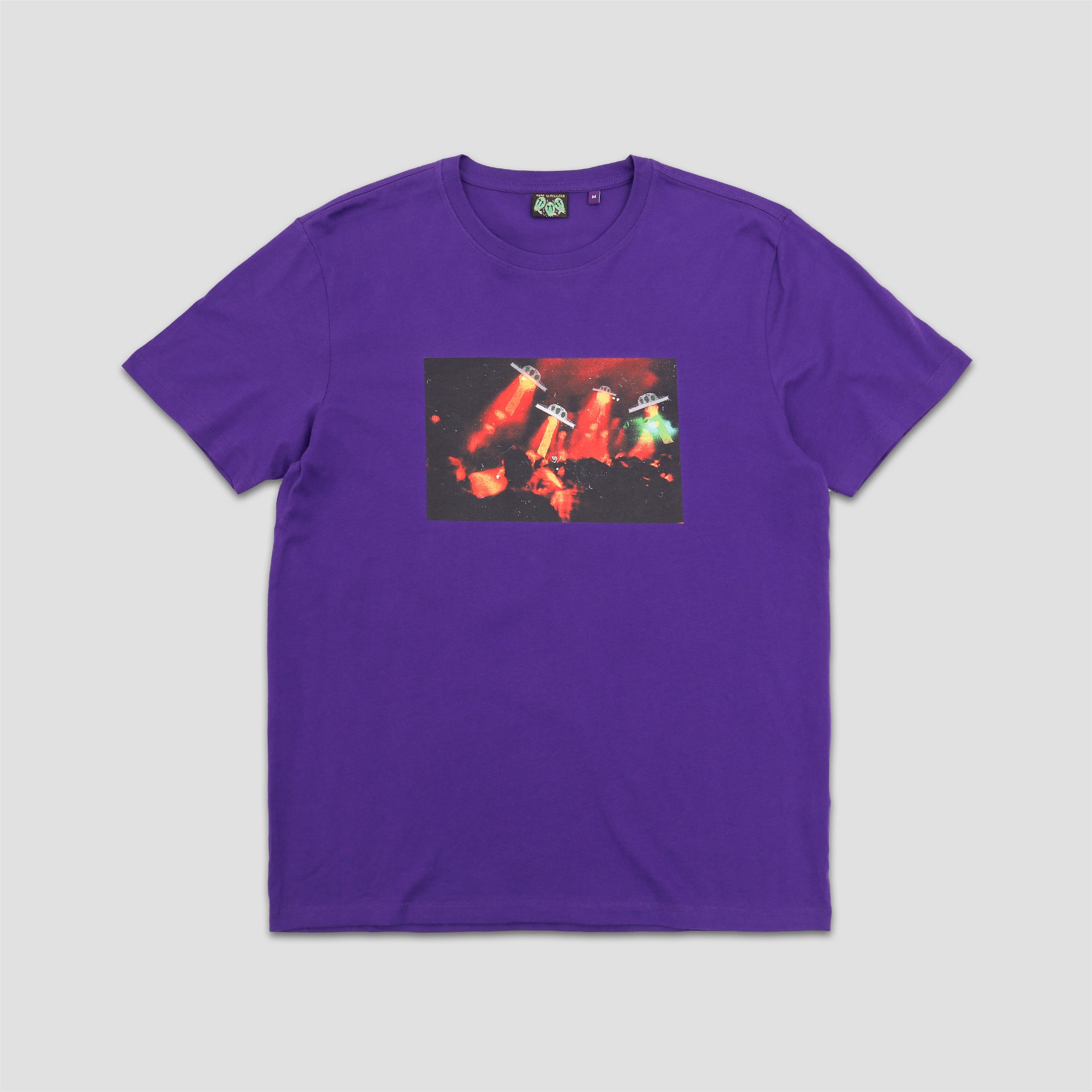 Come To My Church Alien Attack T-Shirt Purple