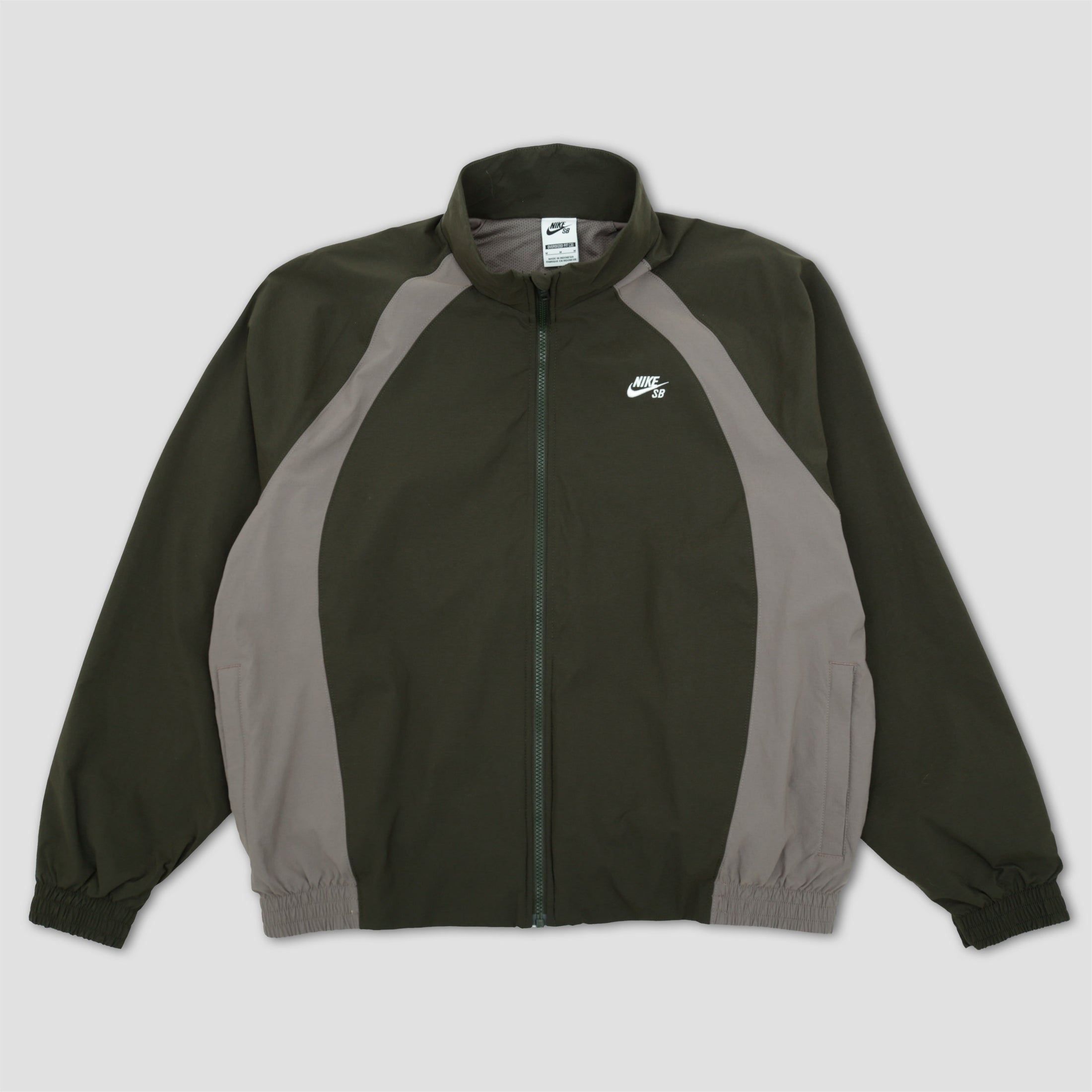 Nike SB Full-Zip Woven Jacket Sequoia / Cave Stone / White