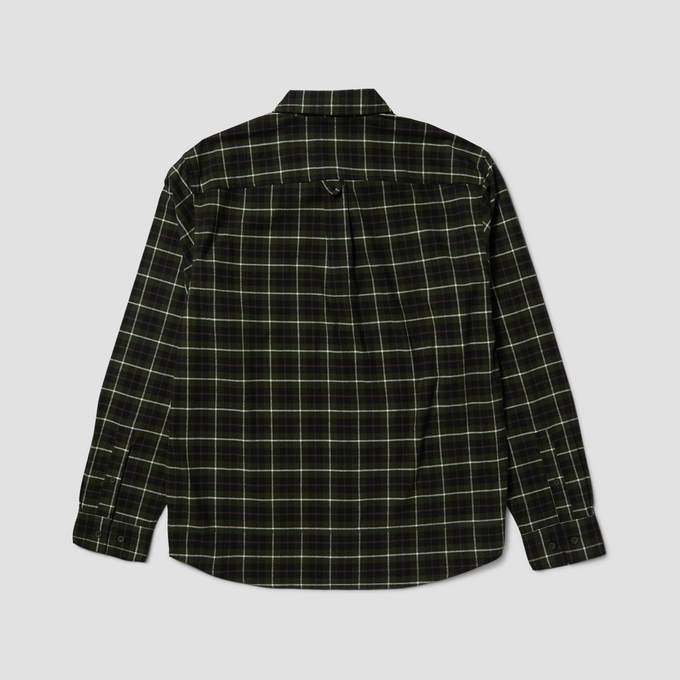 HUF Modal Plaid Shirt Olive