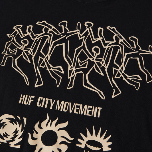 HUF Movement Shortsleeve T-Shirt Black