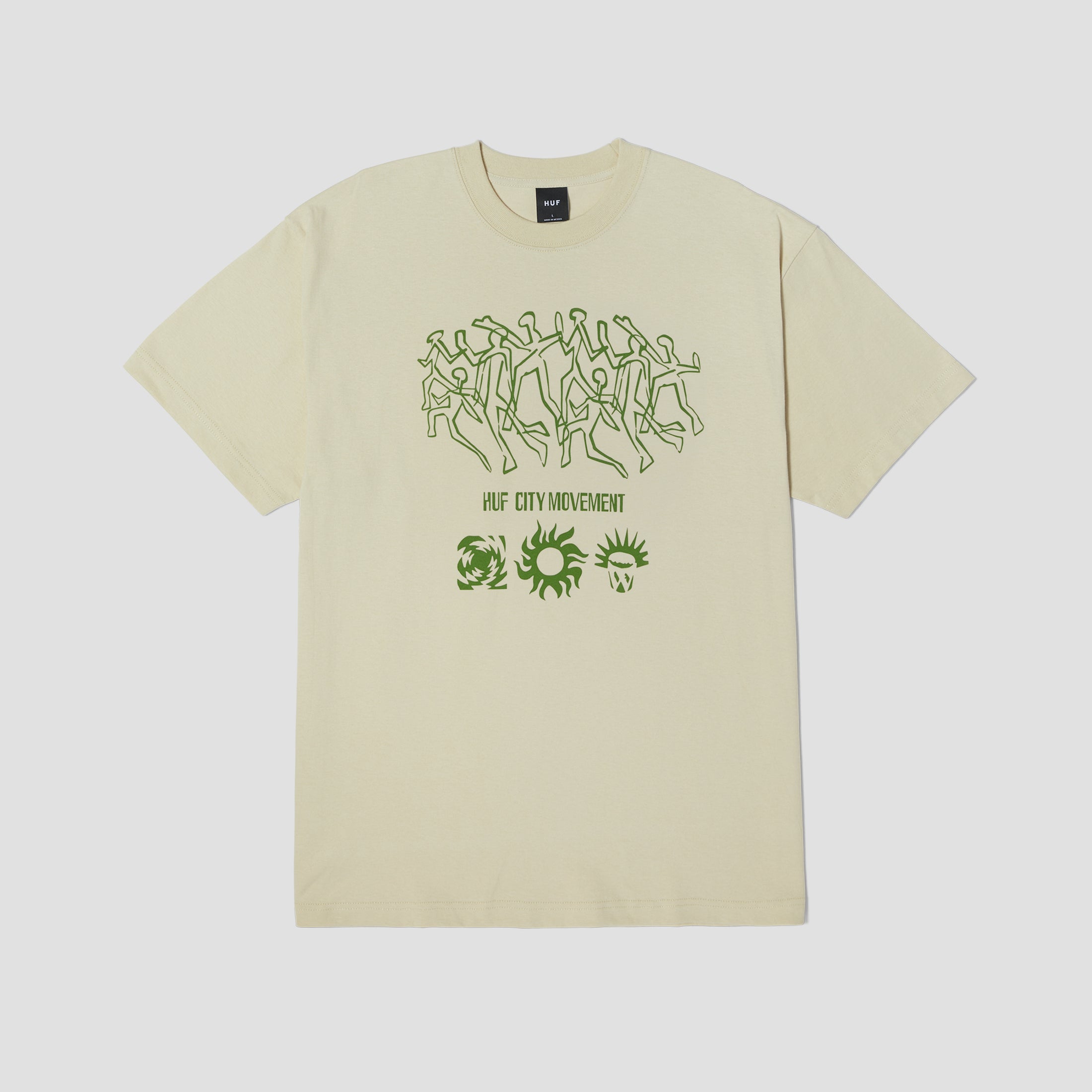 HUF Movement Shortsleeve T-Shirt Stone