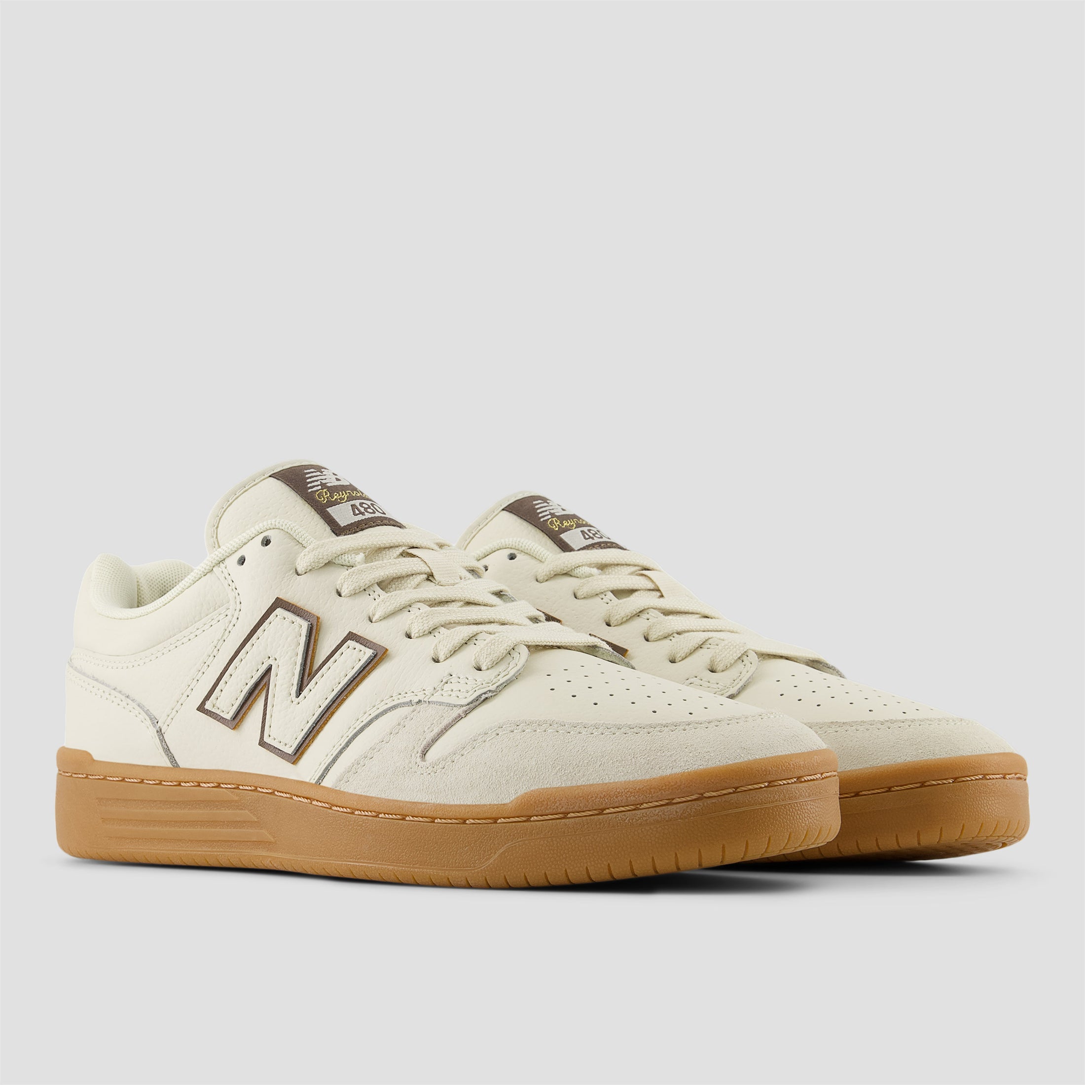 New Balance 480 Reynolds Skate Shoes Sea Salt / Brown