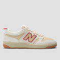 Load image into Gallery viewer, New Balance x Chocolate 480 Skate Shoes Sea Salt / Red
