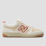 New Balance x Chocolate 480 Skate Shoes Sea Salt / Red