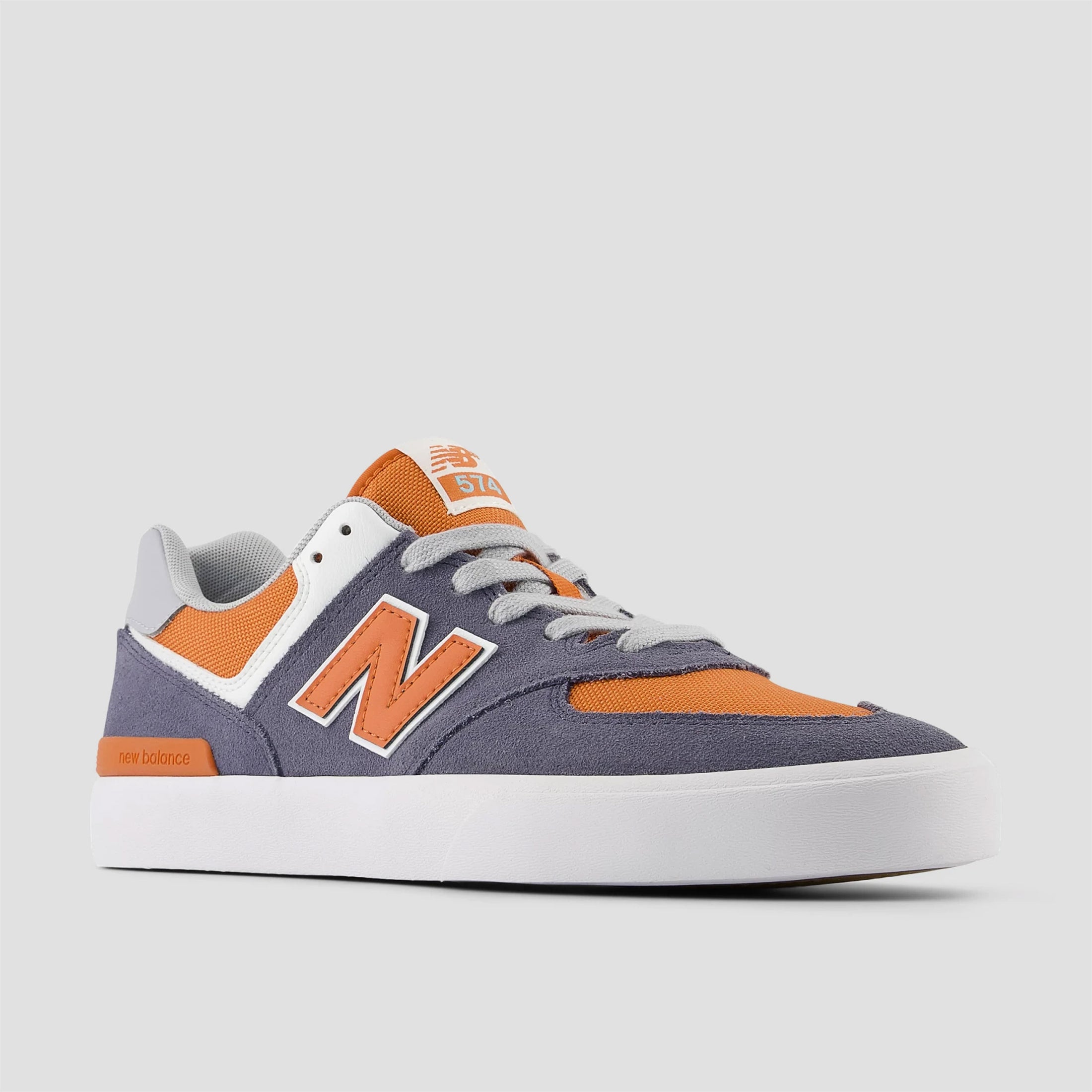 New Balance Numeric 574 Skate Shoes Grey / Orange