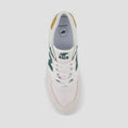 Load image into Gallery viewer, New Balance 574 Skate Shoes White / Nightwatch Green
