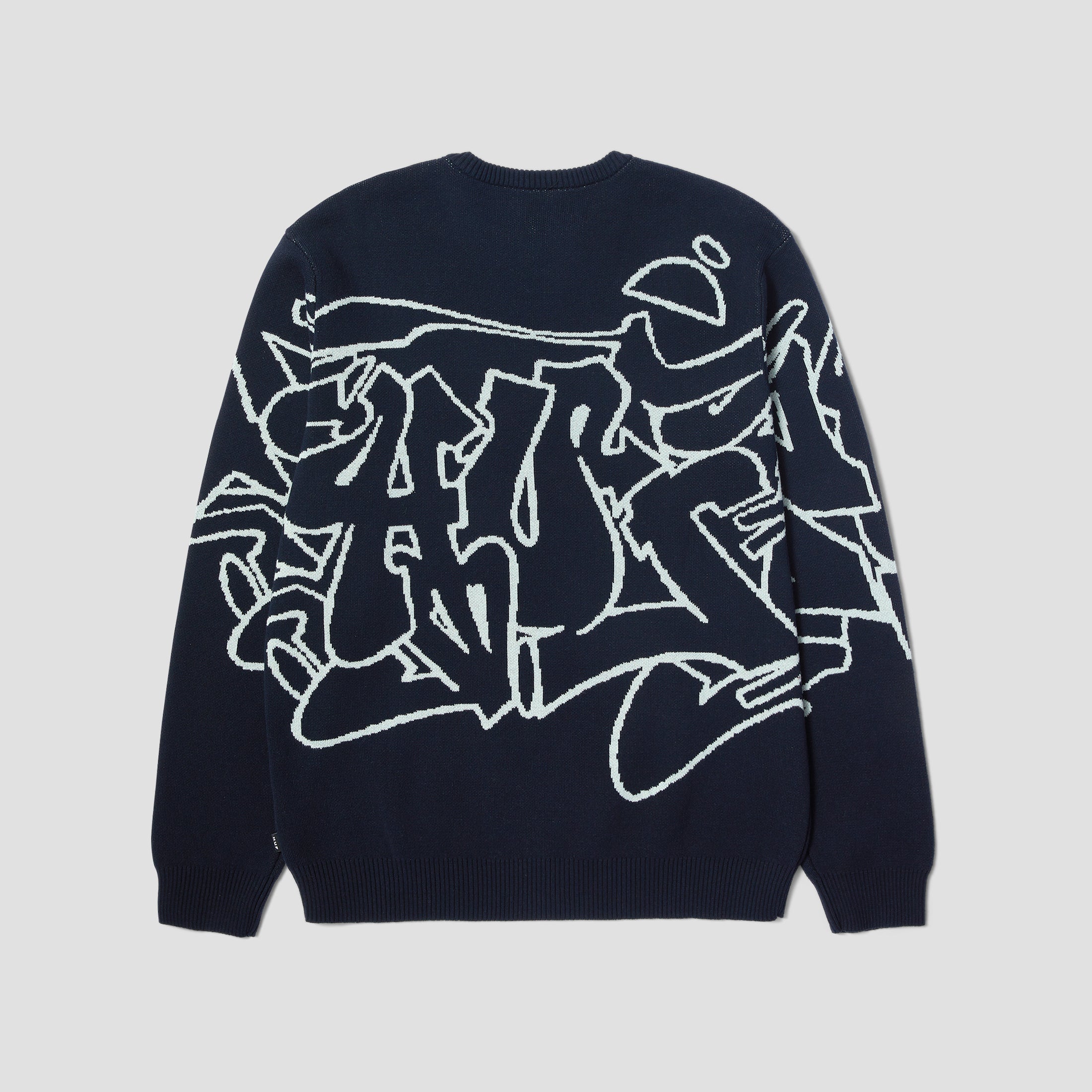 HUF Outlines Crewneck Sweater Navy