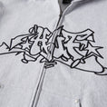 Load image into Gallery viewer, HUF Outlines Heavy Weight Full Zip Fleece Heather Grey
