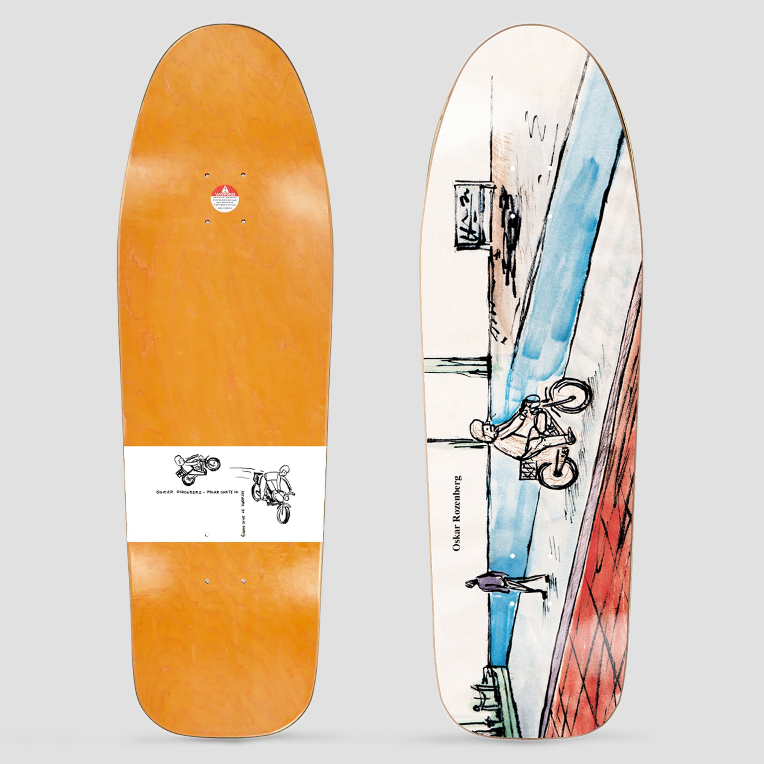 Polar Oskar 9.75 Dane 1 Rozenberg West Harbour Skateboard Deck – Slam City  Skates