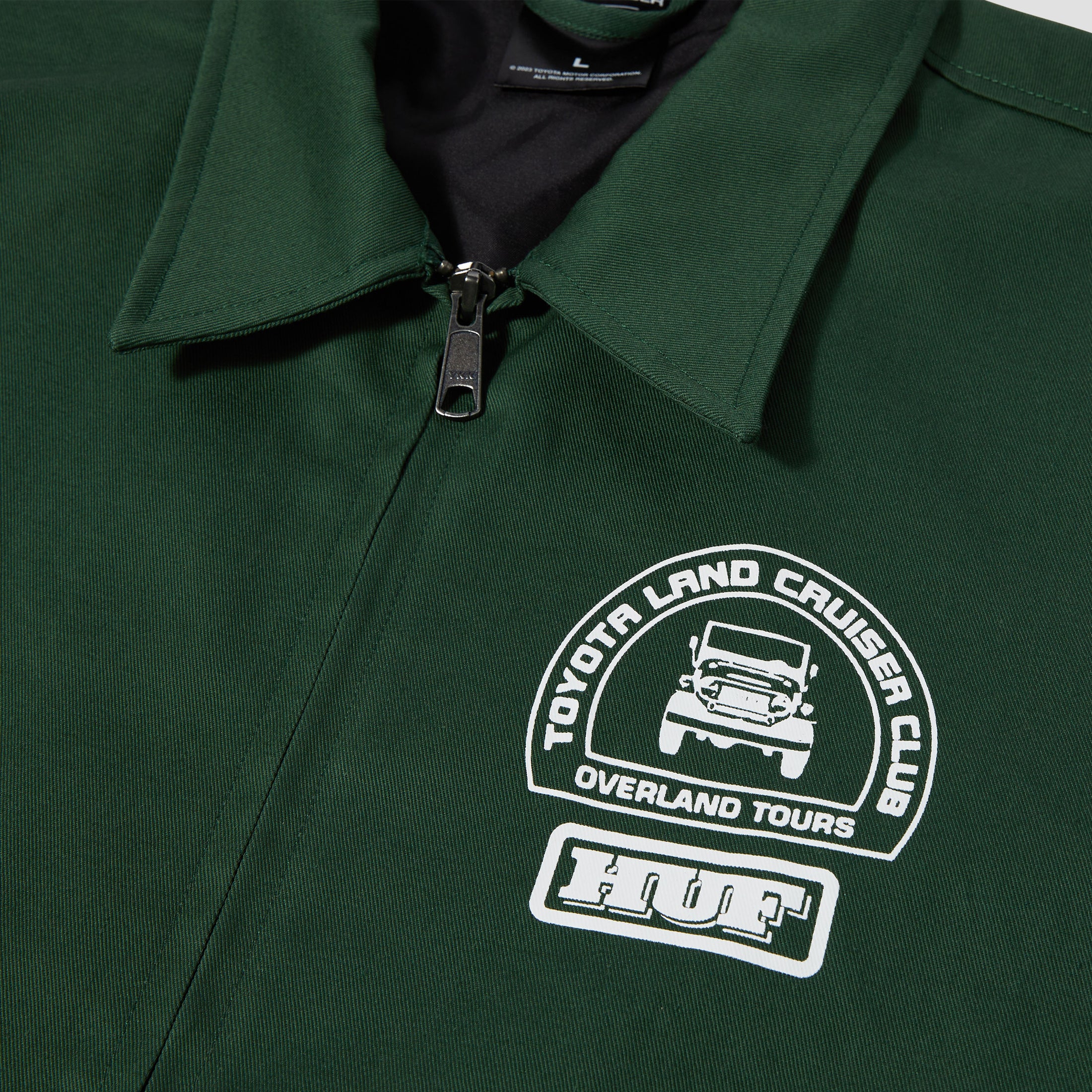 HUF x Land Cruiser Parts & Service Jacket Forest Green