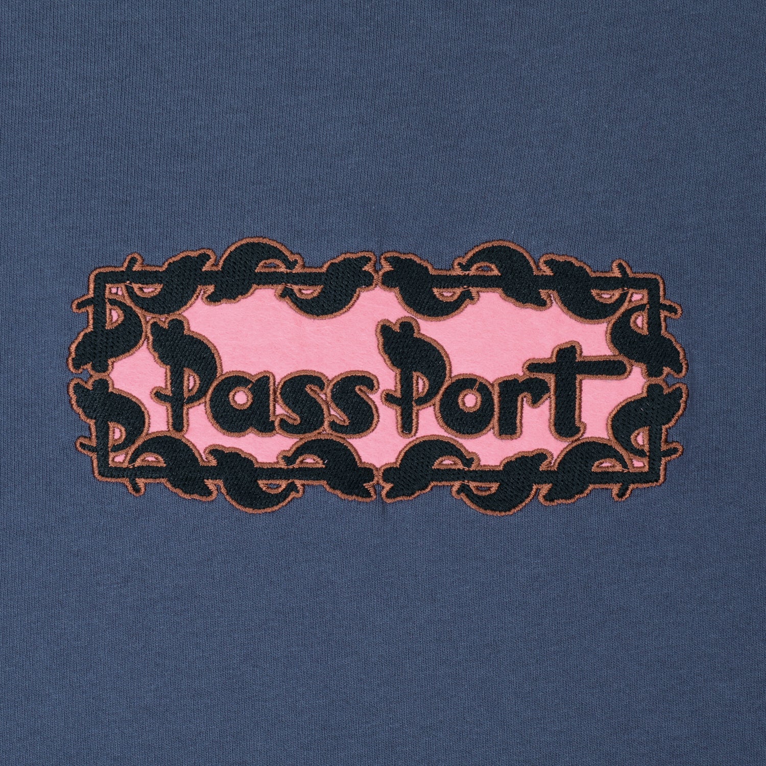 Passport Pattoned T-Shirt Harbour Blue